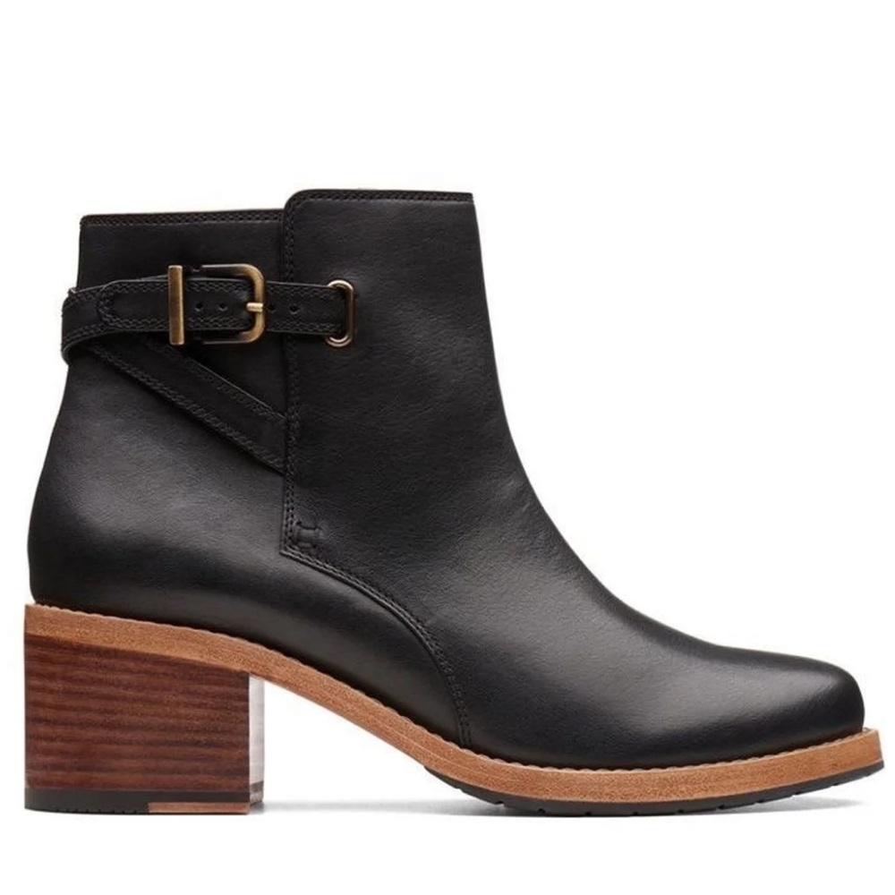 Clarks Clarksdale Jax Black Ankle boots